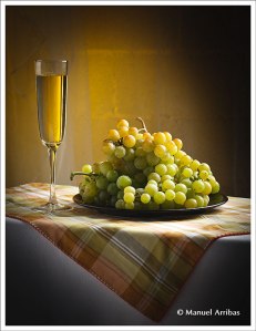 Uva y vino Moscatel foto de Manuel Arribas